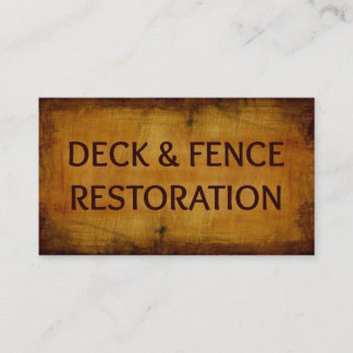 Carte de visite en bois de restauration de pont et