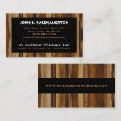 Carte de visite en bois d'impression (Devant / Derrière)