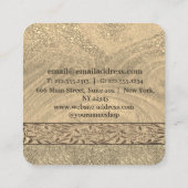 Carte de visite en bois moderne design (Dos)