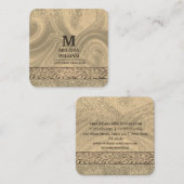 Carte de visite en bois moderne design (Devant / Derrière)