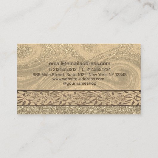 Carte de visite en bois moderne design (Dos)