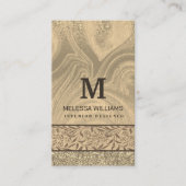 Carte de visite en bois moderne design (Devant)