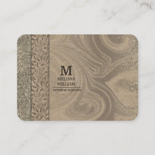 Carte de visite en bois moderne design