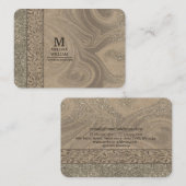 Carte de visite en bois moderne design (Devant / Derrière)