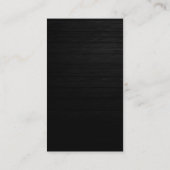 Carte de visite en bois rouge gris vertical (Dos)