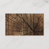 Carte de visite en bois rustique (Dos)