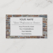 Carte de visite en brique solide (Dos)