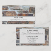 Carte de visite en brique solide (Devant / Derrière)