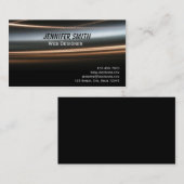 Carte de visite en bronze de pointe de vague (Devant / Derrière)