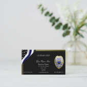 Carte de visite en chef de la police de la Ligne B (Debout devant)