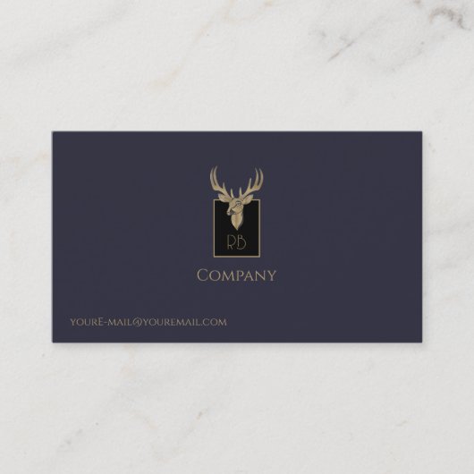 Carte de visite en chef Gold Deer (Devant)