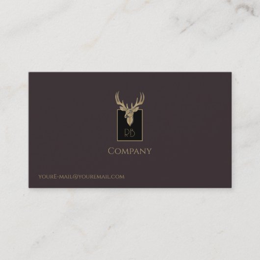 Carte de visite en chef Gold Deer (Devant)