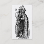 Carte de visite en chef indien (Dos)