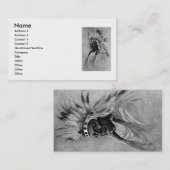 Carte de visite en chef indien (Devant / Derrière)