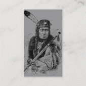 Carte de visite en chef indien (Dos)