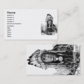 Carte de visite en chef indien (Devant / Derrière)