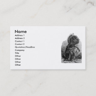 Carte de visite en chef indien