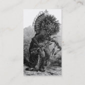 Carte de visite en chef indien (Dos)