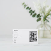 Carte de visite en chef indien américain (Debout devant)