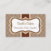 Carte de visite en chocolat personnalisée Argyle (Devant)