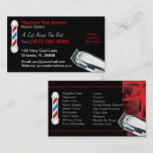 Carte de visite en coiffure (coupes de cheveux et  (Devant / Derrière)