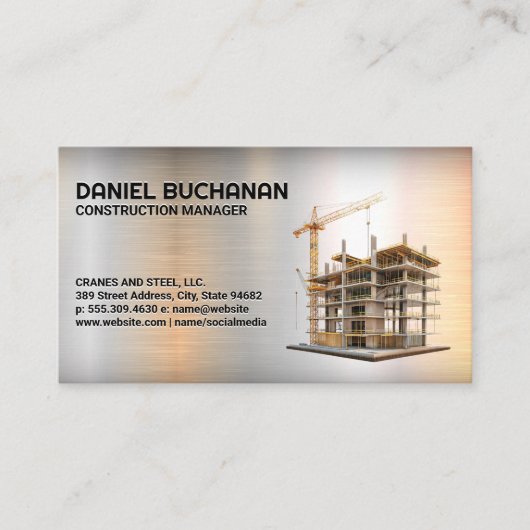 Carte De Visite En cours de construction (Devant)