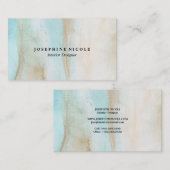 Carte de visite en cristal de dessinateur (Devant / Derrière)