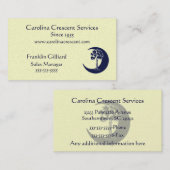 Carte de visite en croissant de logo de Palmetto (Devant / Derrière)