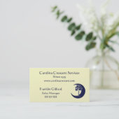 Carte de visite en croissant de logo de Palmetto (Debout devant)