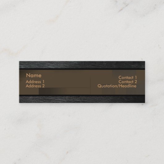 Carte de visite en cuir (Devant)