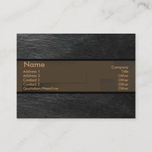 Carte de visite en cuir