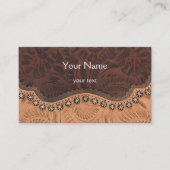 Carte de visite en cuir à outils (Devant)