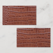 Carte de visite en cuir Brown de texture (Devant / Derrière)