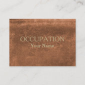 Carte de visite en cuir des médias sociaux (Devant)