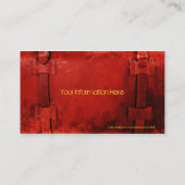 Carte de visite en cuir désorganisé (Dos)