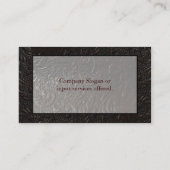 Carte de visite en cuir Paisley (Dos)