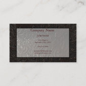 Carte de visite en cuir Paisley (Devant)