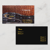 Carte de visite en cuir serpent (Devant / Derrière)