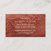 Carte de visite en cuir usiné (Dos)