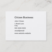 carte de visite en cuivre texturé (Dos)