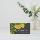 carte de visite en damier de citrons organiques ru (Debout devant)