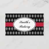 Carte de visite en dentelle noire (Devant)