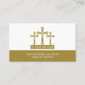 Carte De Visite En Dieu, Nous Faisons Confiance, Crucifix, Christi (Devant)