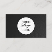 Carte de visite en faux cuir avec code QR pour com (Dos)