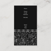 Carte de visite en faux soie noir (Dos)