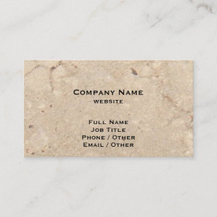 Carte de visite en granit beige