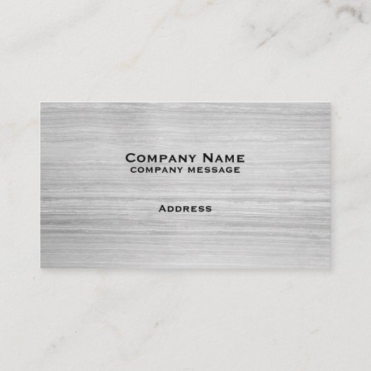 Carte de visite en granit gris clair (Dos)