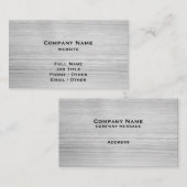 Carte de visite en granit gris clair (Devant / Derrière)