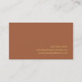 Carte de visite en gras (Dos)