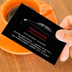 Carte de visite en gras de vente automatique